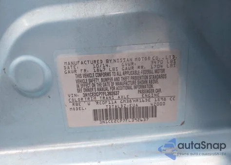 2015 Nissan Versa Note Sv z USA, uszkodzony, nr VIN 3N1CE2CP7FL392637